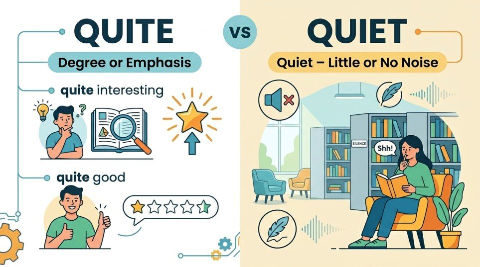quite or quiet
