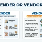 vender or vendor