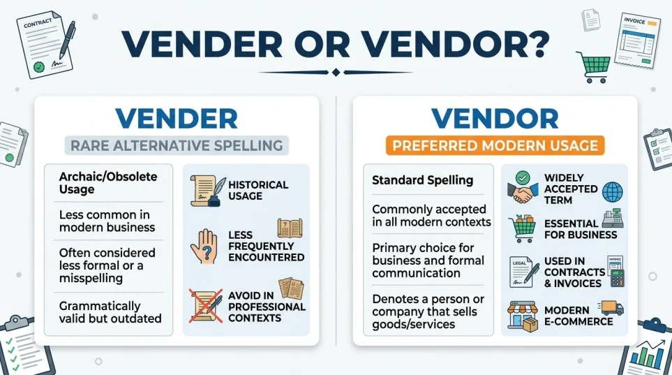 vender or vendor